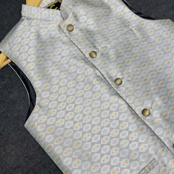 Kathan Ash Waistcoat (Koti) code-09