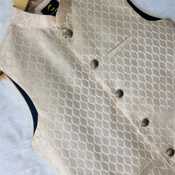 Kathan Golden Waistcoat (Koti) code-10